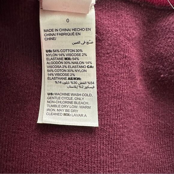 Chicos Reversible Cardigan Size 0 (Actual = 4) Red Open Front Chic Versatile - Picture 7 of 7